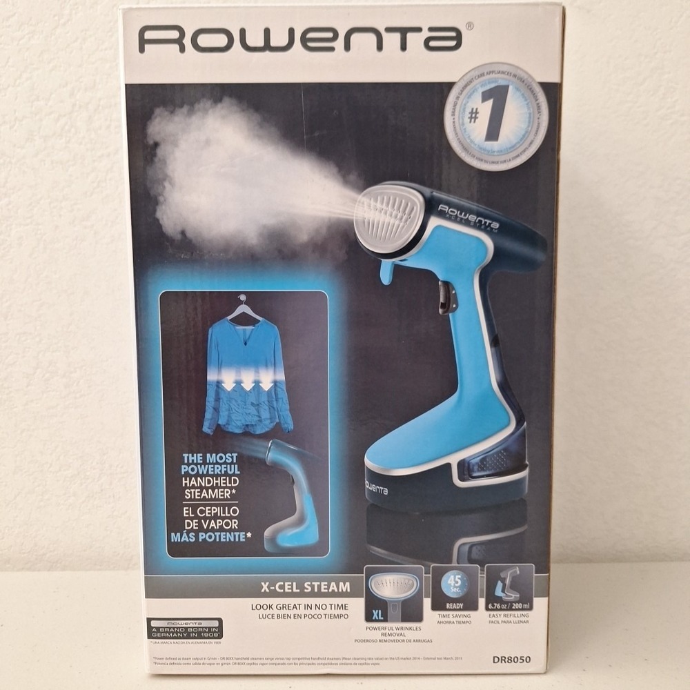 Rowenta DR8050 Powerful Handheld Garment and Fabric Steamer Stainless Steel NEW